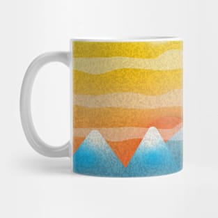 Mountain Sunset Illustration Mug